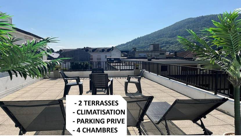 Appartement de vacances pour 12 personnes, avec vue et terrasse