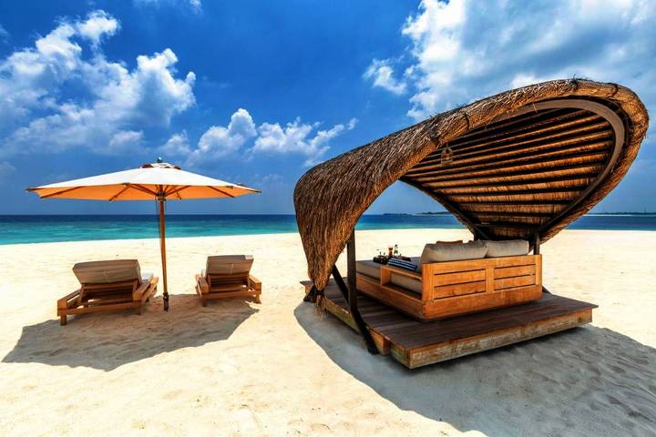 Station pour 2 personnes, avec sauna et jardin ainsi que vue et piscine dans Maldives - 3