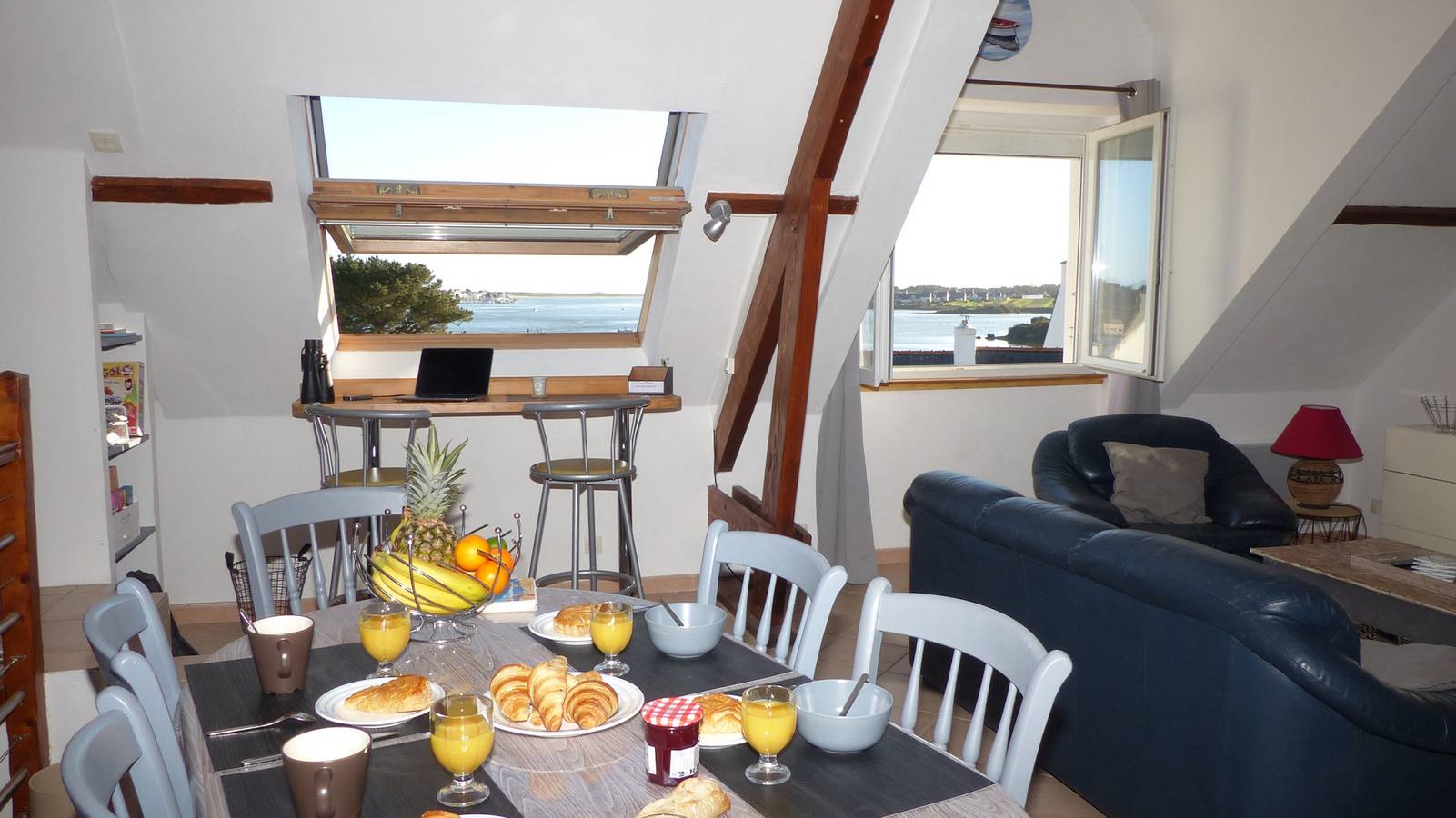 Apartamento entero, Appartement tout confort avec vue sur mer in Plouhinec (Morbihan), Côte des Mégalithes