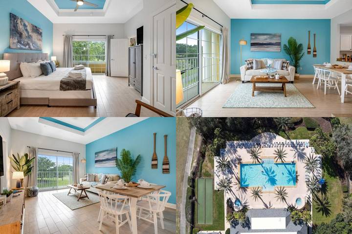 Vacation rental for 4 people, with pool and balcony, kid friendly in Reunion Resort