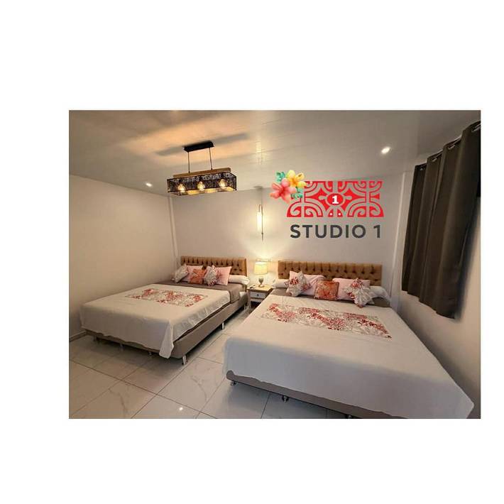 Casa de huéspuedes para 4 personas, con terraza y jardín en Tahiti