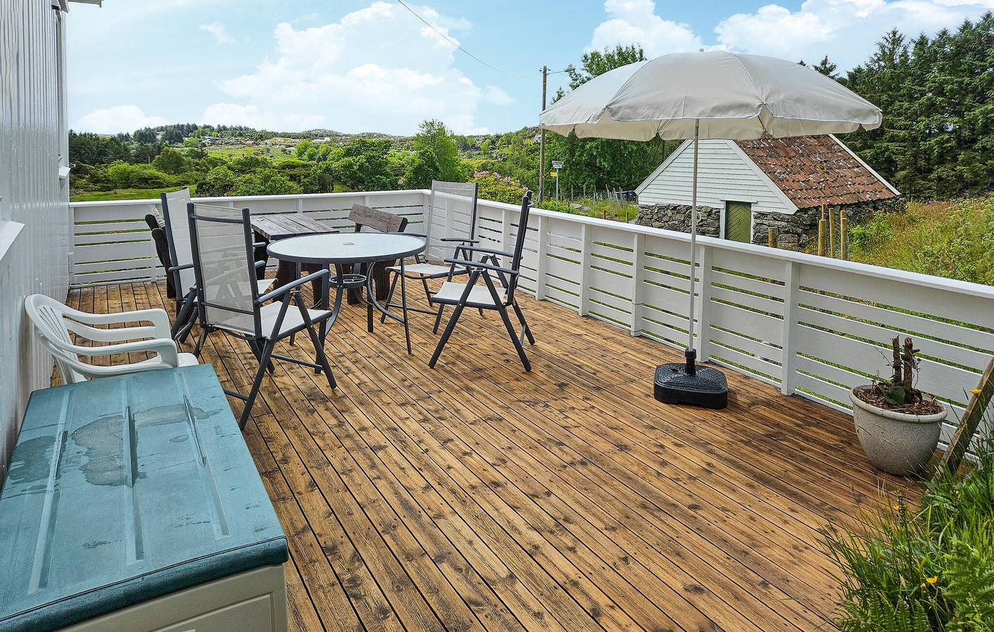 Ferienhaus für 9 Personen mit Terrasse in Bokn