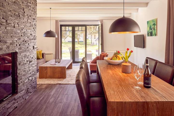 Ganze Wohnung, 45m²- Dhh - Ferienhäuser am See in Drewitz, Nossentiner Hütte