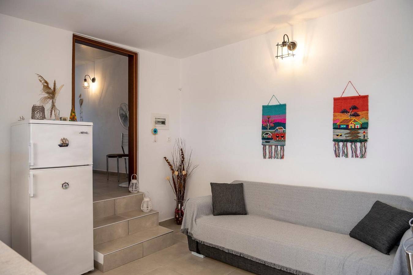 Ökologisches Ferienhaus 'Lydia Guest House - Sea' mit Meerblick, privater Terrasse und Wlan in Vai Strand, Lasithi