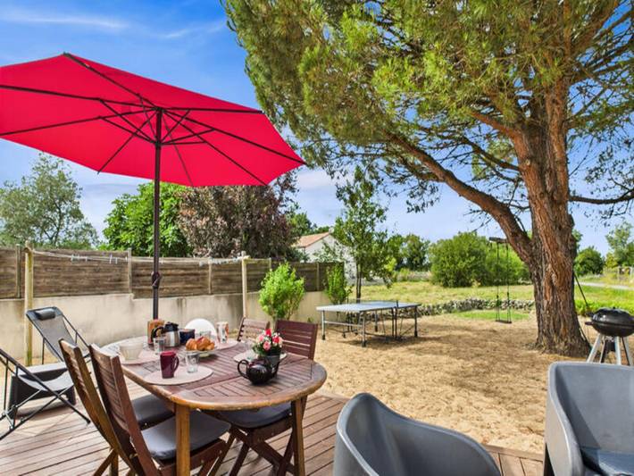 Appartement de vacances pour 6 personnes, avec jardin