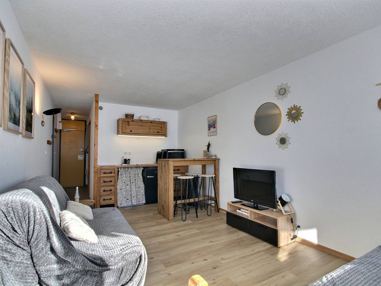Studio entier, Studio 3 personnes à Aime 2000 avec balcon ensoleillé in Aime 2000, Aime-la-Plagne