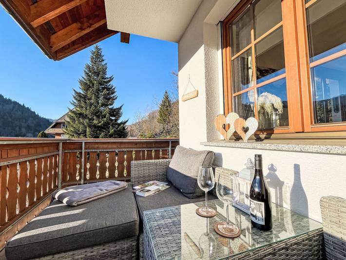 Ferienwohnung für 4 Personen, mit Balkon und Garten sowie Ausblick in Menzenschwand (St. Blasien)