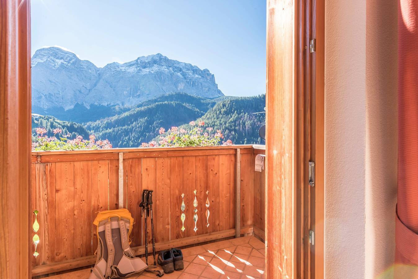 Ganze Wohnung, Ferienwohnung Ciasa Raut App Tamà mit Bergblick, Balkon und Wlan in Wengen (Italien), Dolomiti Superski