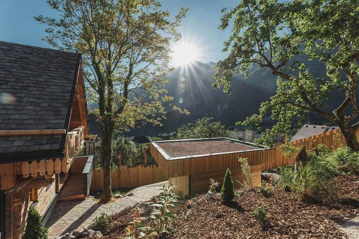 Ferienhaus für 6 Personen, mit Terrasse und Sauna sowie Ausblick