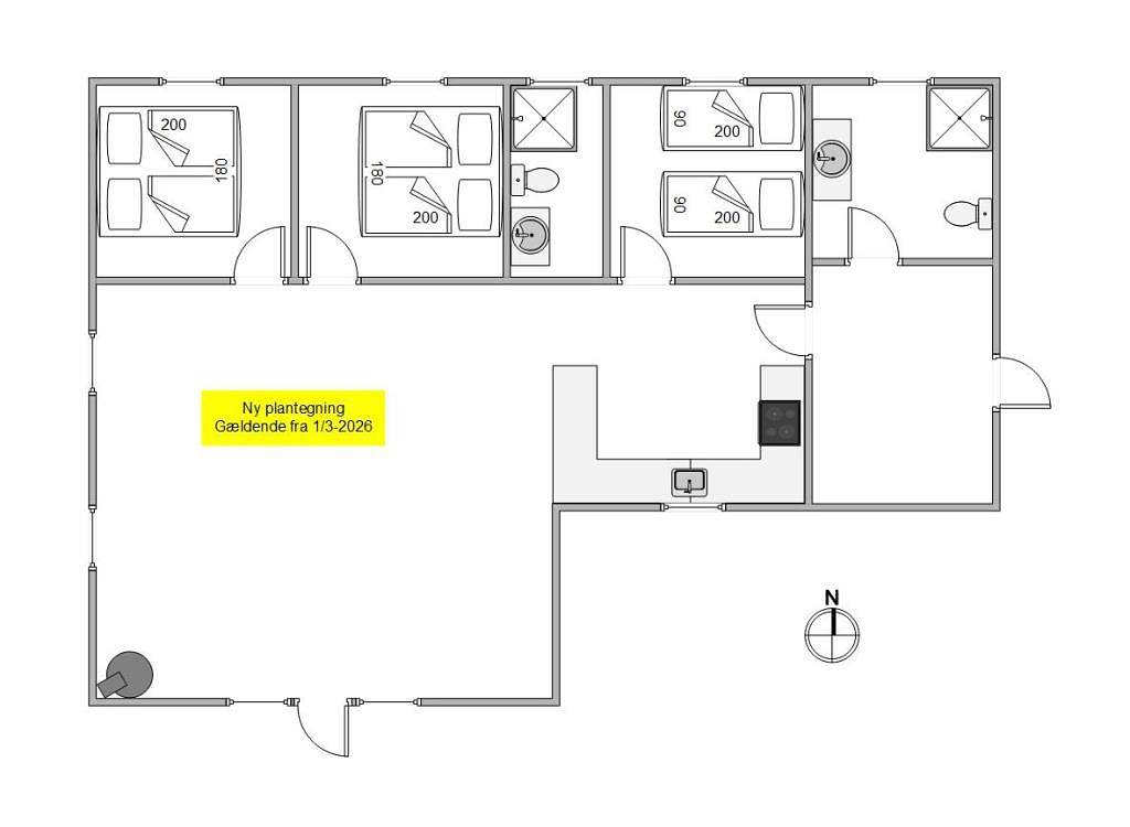 Klassisches Sommerhaus auf herrlichem Naturgrundstück  in Henne, Filsø See