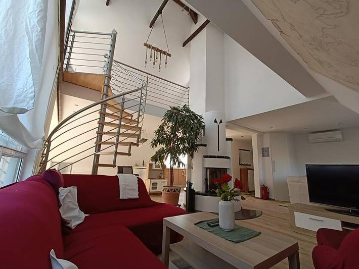 Ferienwohnung für 4 Personen, mit Terrasse und Garten sowie Ausblick in Walldorf