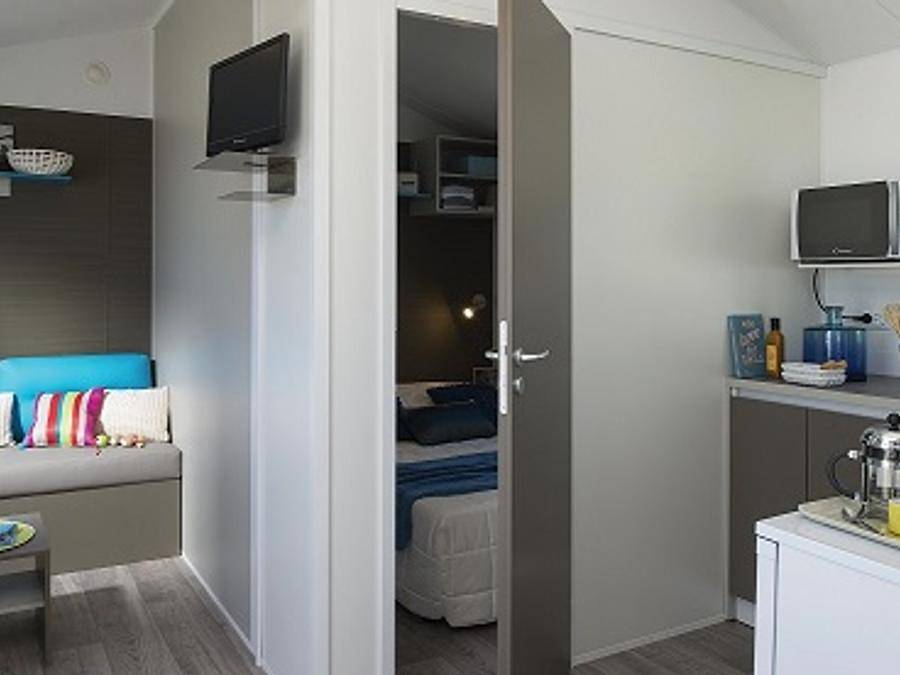 Camping Le Chaponnet - Mobilhome 2 personas - Casa rural Ibiza 2 p 1 hab ** (en francés) in Brem-sur-Mer, Valle del Loira