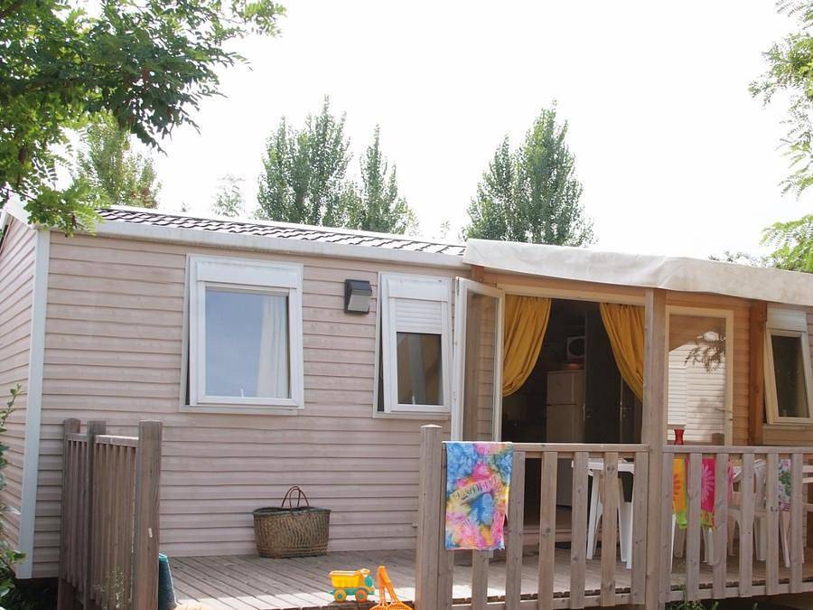 Camping Tikayan la Vallée du Paradis - Mobilheim 8 personen - Texas Standard. in Saint-Raphaël, Massif de l'Esterel