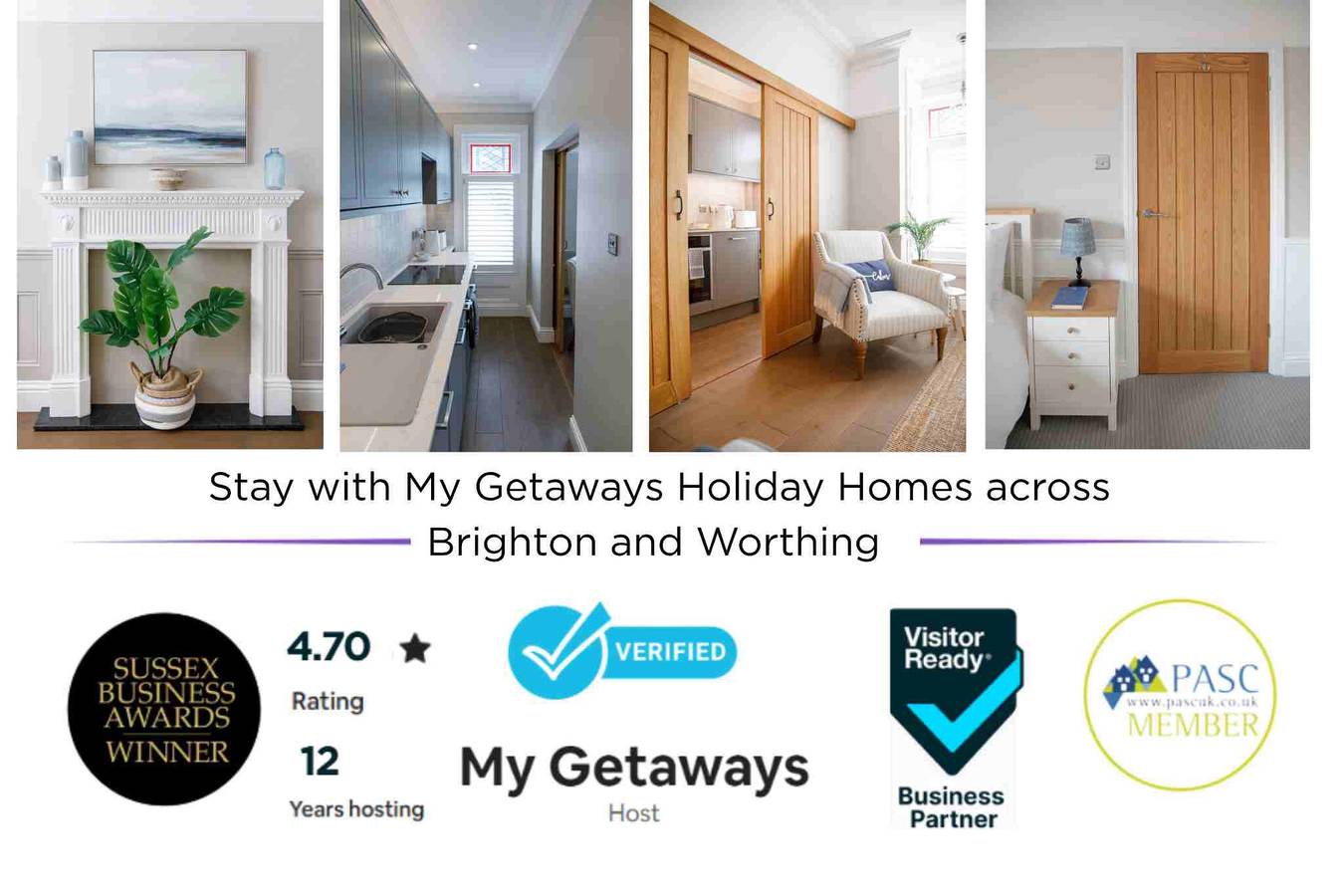 Ganze Wohnung, Grove Apartment with Free on street Parking in Worthing, West Sussex