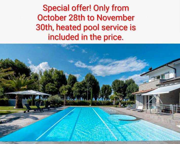Vakantiehuis voor 8 personen, with uitzicht op het meer and sauna as well as tuin in Sirmione