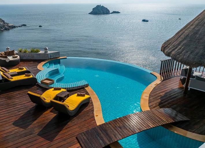 Location de vacances pour 6 personnes, avec vue ainsi que jardin et piscine dans Koh Tao - 4