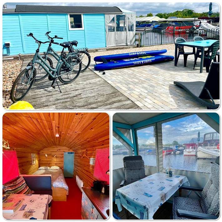 Bateau pour 2 personnes, avec vue sur le lac et vue ainsi que terrasse et jardin - 1