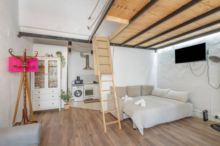 Apartamento entero, Apartamento 'Portblanc' con balcón, Wi-Fi y aire acondicionado in Platja de la Picòrdia (Arenys de Mar), Arenys de Mar