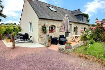 Gîte pour 2 personnes, avec terrasse et jardin, animaux acceptés à Pléhédel