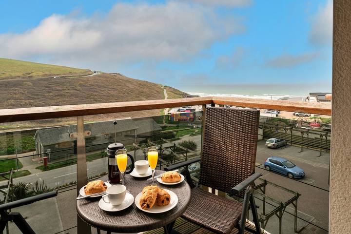 Holiday apartment for 4 people, with Balcony in Newquay
