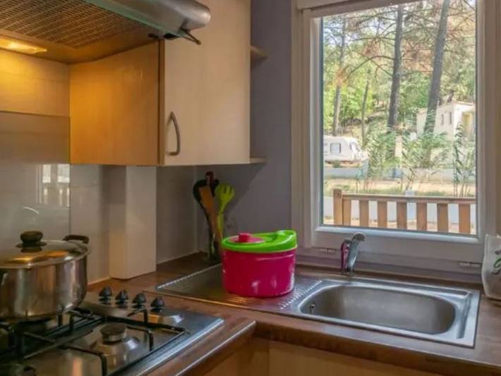 Mobil home pour 4 personnes, avec piscine et terrasse à Mondragon - 4