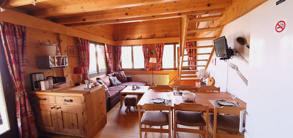 Hütte für 6 Personen, mit Balkon im Wallis