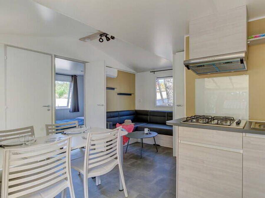 Camping International Riccione - Mobilheim 5 personen - Mobilheim | Comfort | 3 Schlafz. | 5 Pers. | Terrasse Lounge | Clim. in Riccione, Rimini Provinz