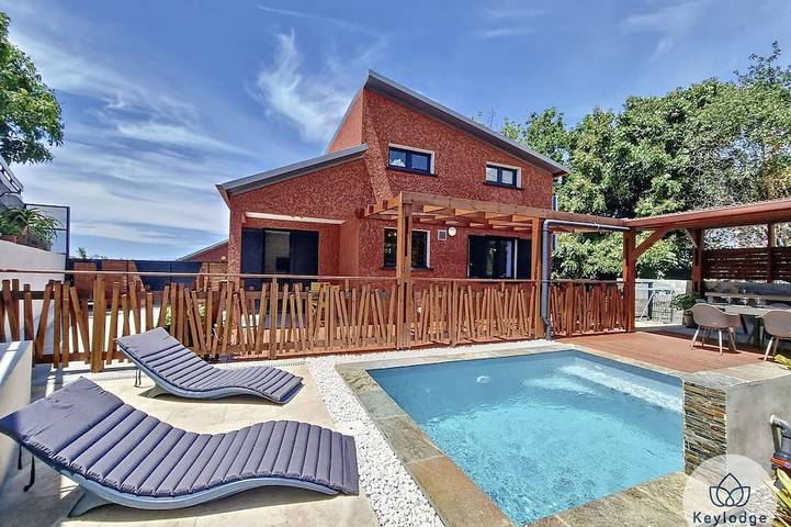 Maison pour 6 personnes, avec balcon et jardin à Entre-Deux