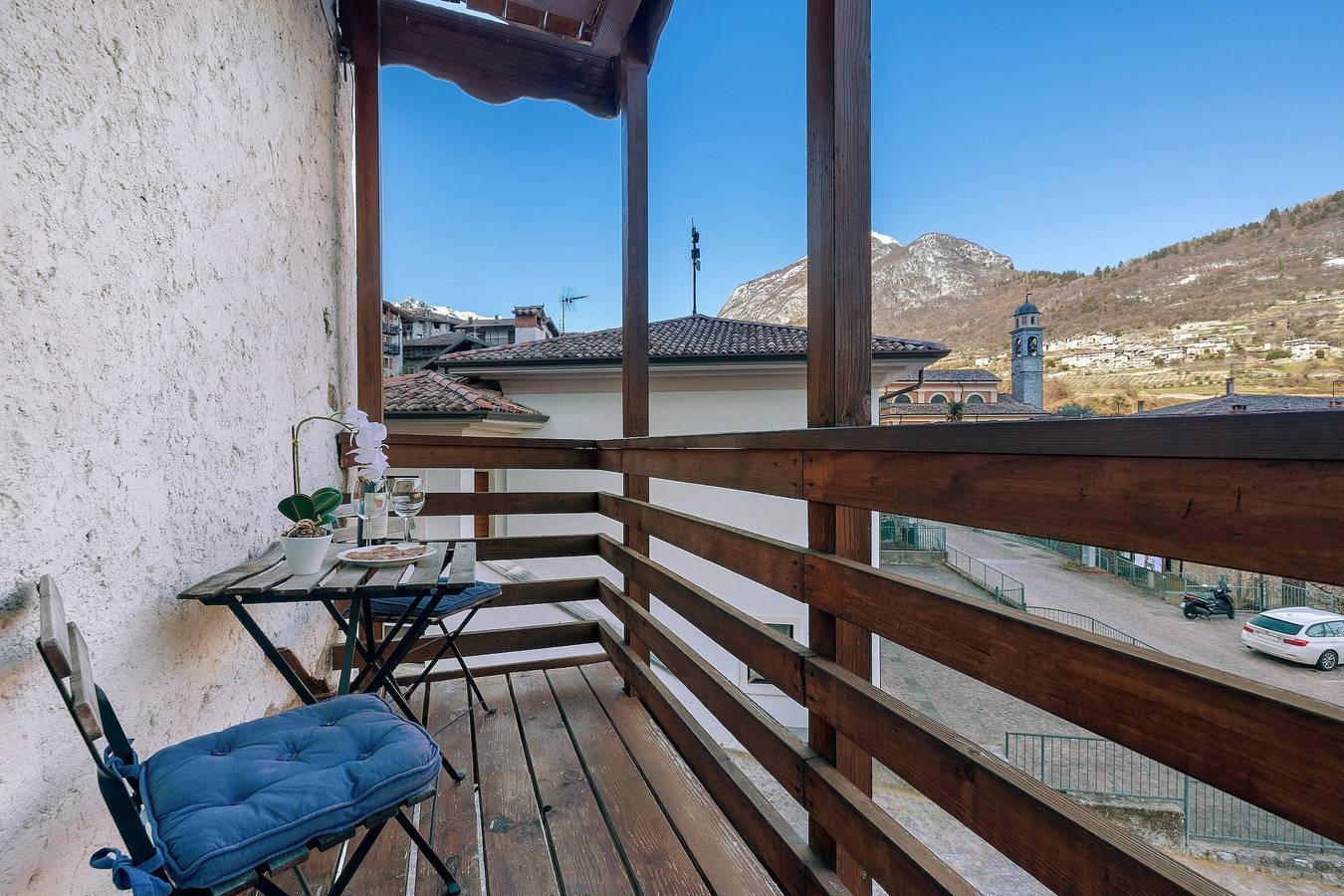 Ganze Wohnung, Apartment 'Margherita' mit Bergblick, Balkon und Wlan in Villa del Monte, Tenno