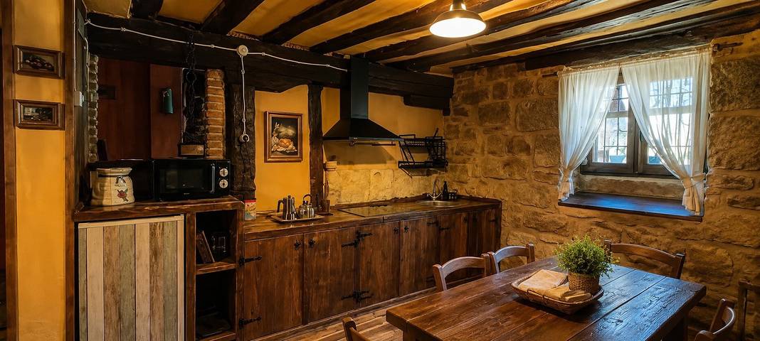Ferienhaus 'La Casa Del Ayer' mit Blick auf die Berge in Ábalos, La Rioja Provinz