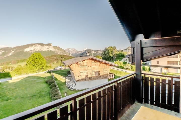 Ganze Wohnung, Ferienwohnung für 6 Personen mit Balkon in Bellevaux, Thonon-les-Bains und Umgebung