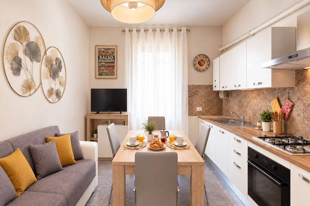 Apartamento entero, New! Cozy apartment in the center, near Qc Salsomaggiore, free parking and Wi-Fi in Salsomaggiore Terme, Provincia de Parma