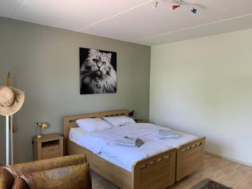 Gîte pour 9 personnes, avec terrasse et vue dans Wormer