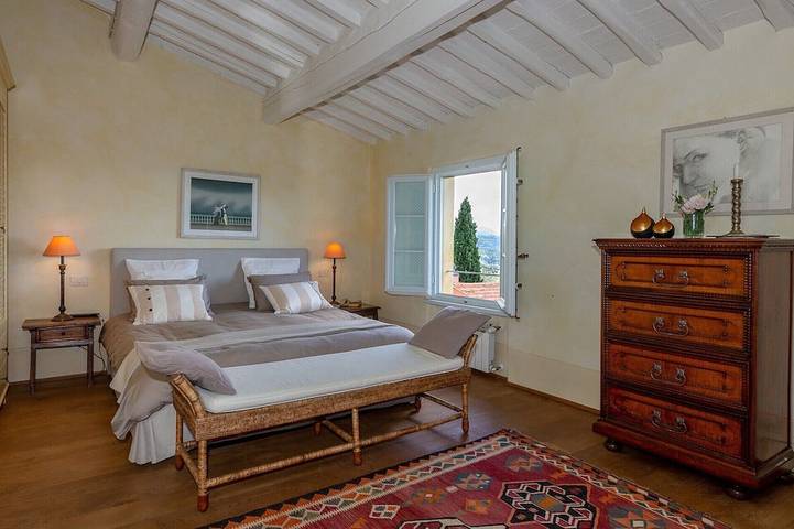 Stilvolles Landhaus mit Meersicht und Pool 8 Gäste, optional Poolhaus +2 in Massarosa, Italienische Riviera