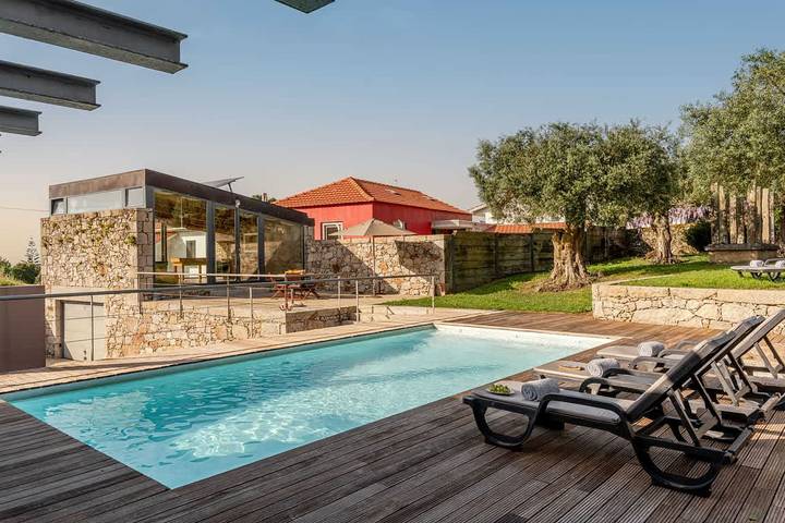Casa de férias para 8 pessoas, com Jardim em Afife