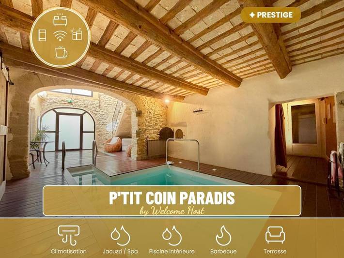 Location de vacances pour 8 personnes, avec Jacuzzi ainsi que Terrasse et Piscine à Saint-Hippolyte-de-Montaigu