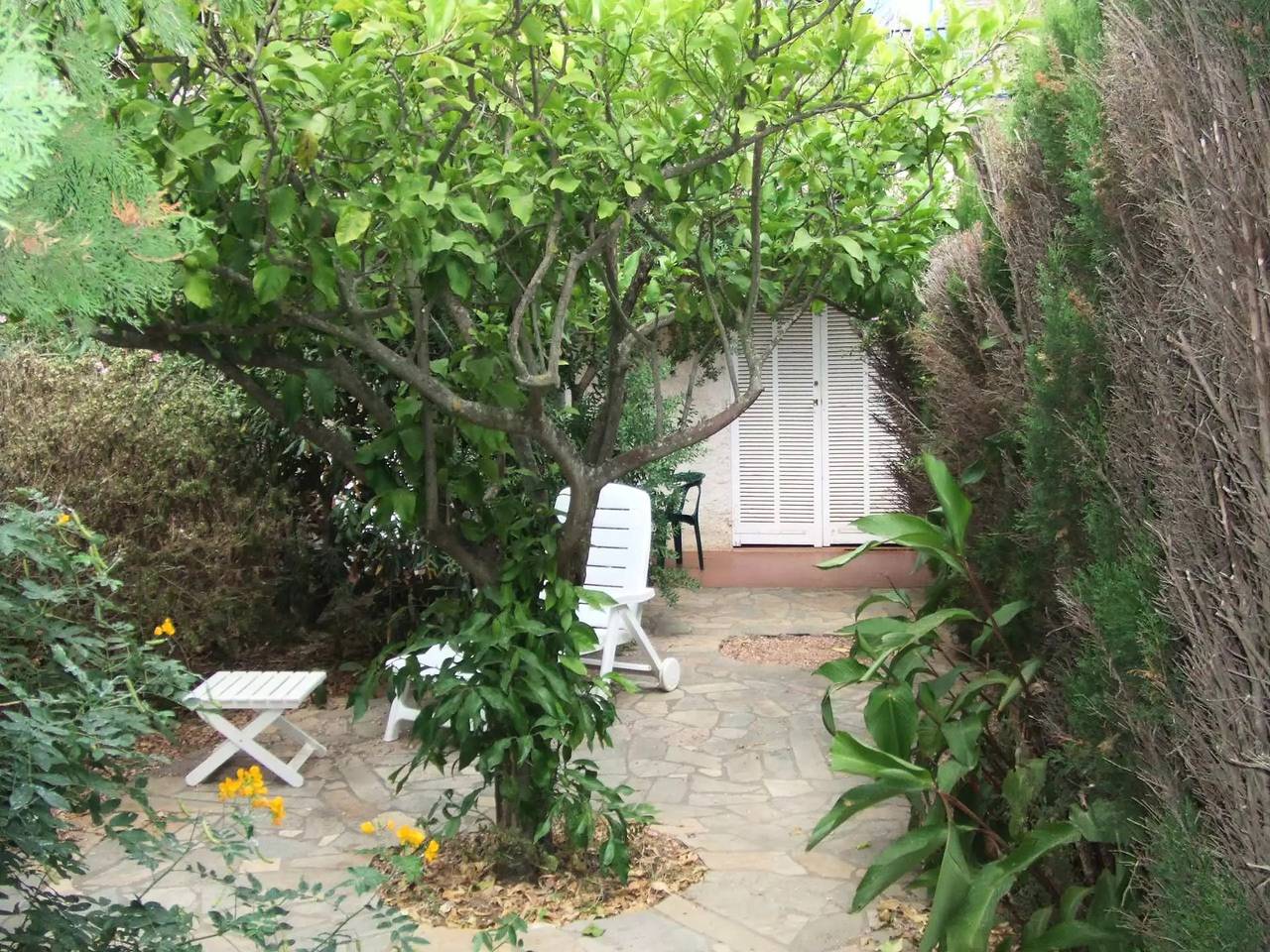Appartamento intero, T3 vista giardino vicino al centro del villaggio in Hyeres, Porquerolles
