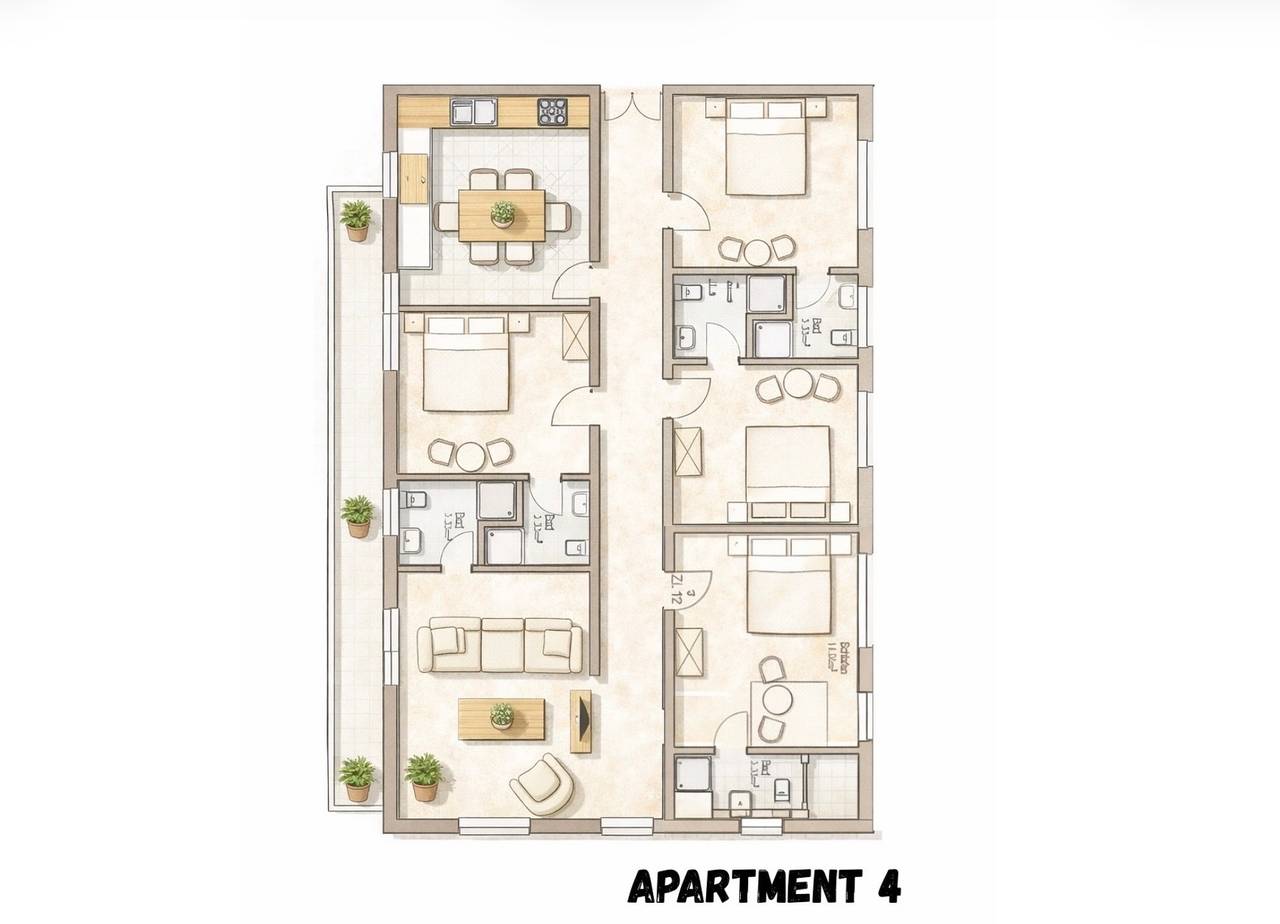 Ganze Ferienwohnung, Appartement 4 in Groß Holum, Neuharlingersiel