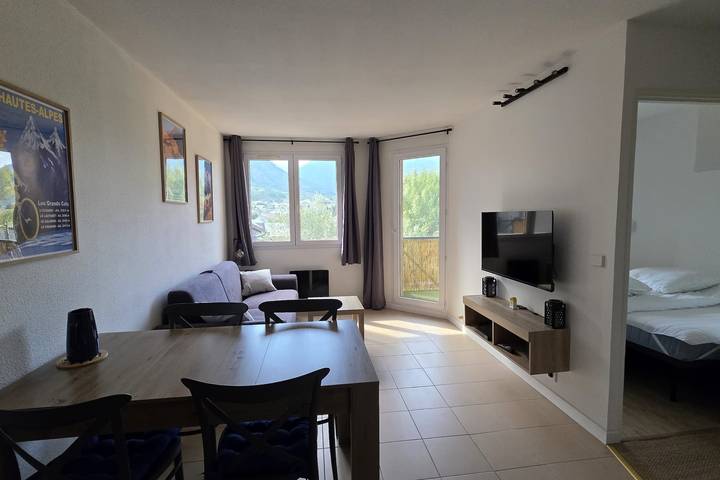 Ganze Wohnung, Ferienwohnung für 4 Personen mit Balkon in Briançon, Serre Chevalier