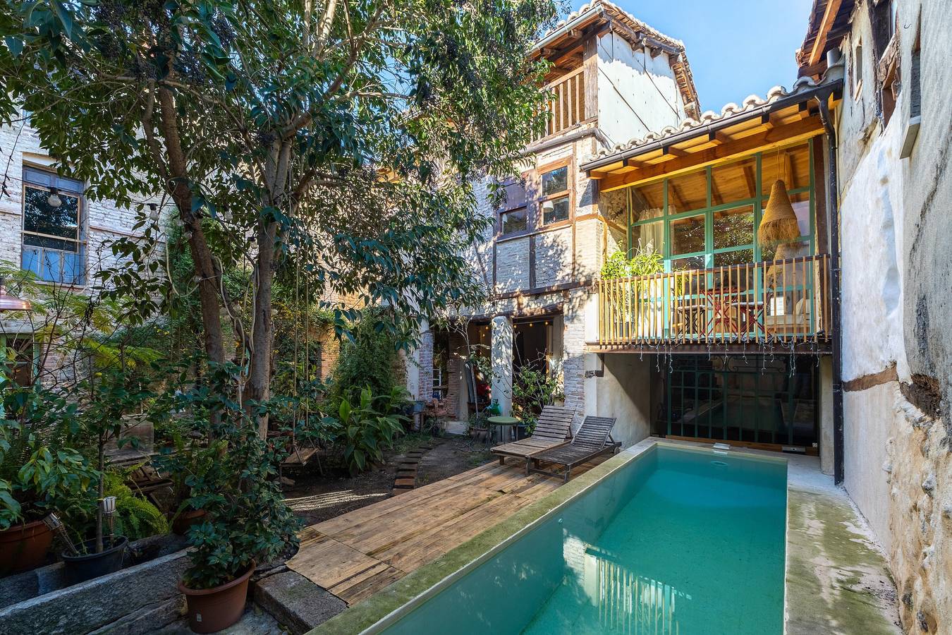 Ferienhaus 'Relax in Einzigartiger Casona Lanueva' mit Privatem Pool, Wlan & Klimaanlage in Candeleda, Valle del Tiétar