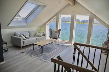 Ferienhaus für 6 Personen, mit Terrasse und Ausblick auf den Lofoten