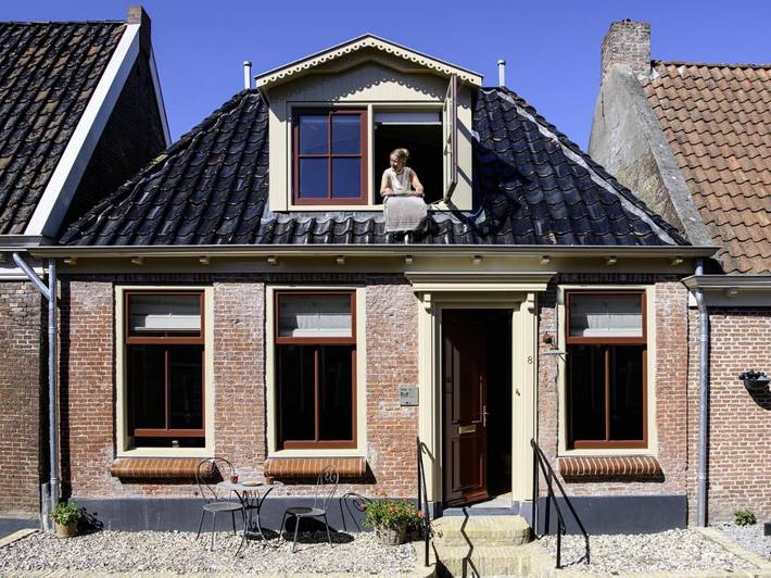 Ferienhaus für 2 Personen, mit Balkon und Terrasse sowie Ausblick in Holwerd