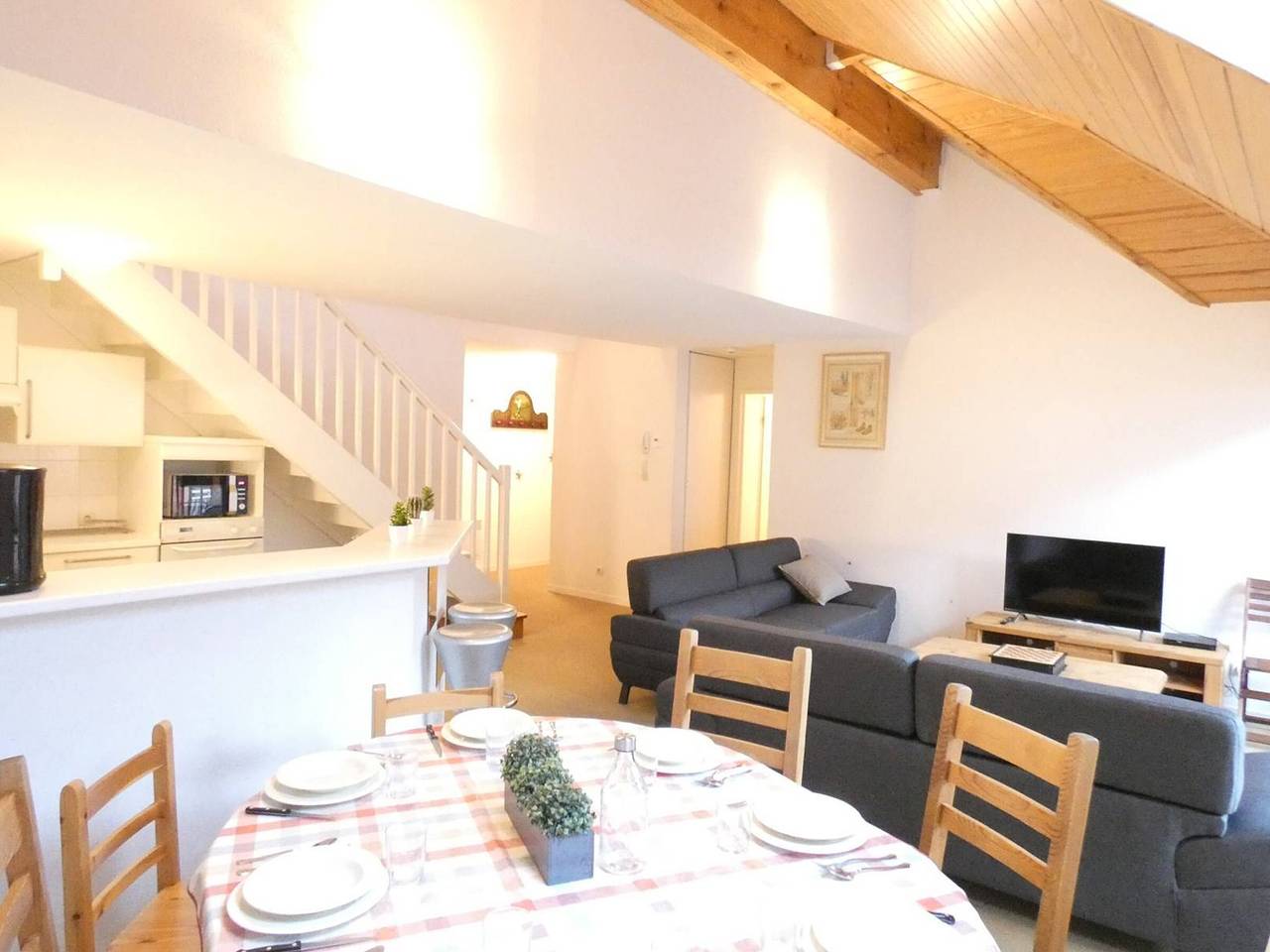 Apartamento entero, Dúplex para 8 con Balcón, en Centro de Saint-Lary-Soulan, Parking, Wifi, Ascensor in Saint-Lary-Soulan, Parque nacional de los Pirineos