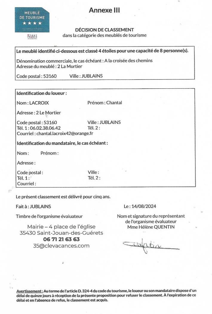 Gîte pour 8 personnes, avec terrasse et jardin dans Mayenne - 2