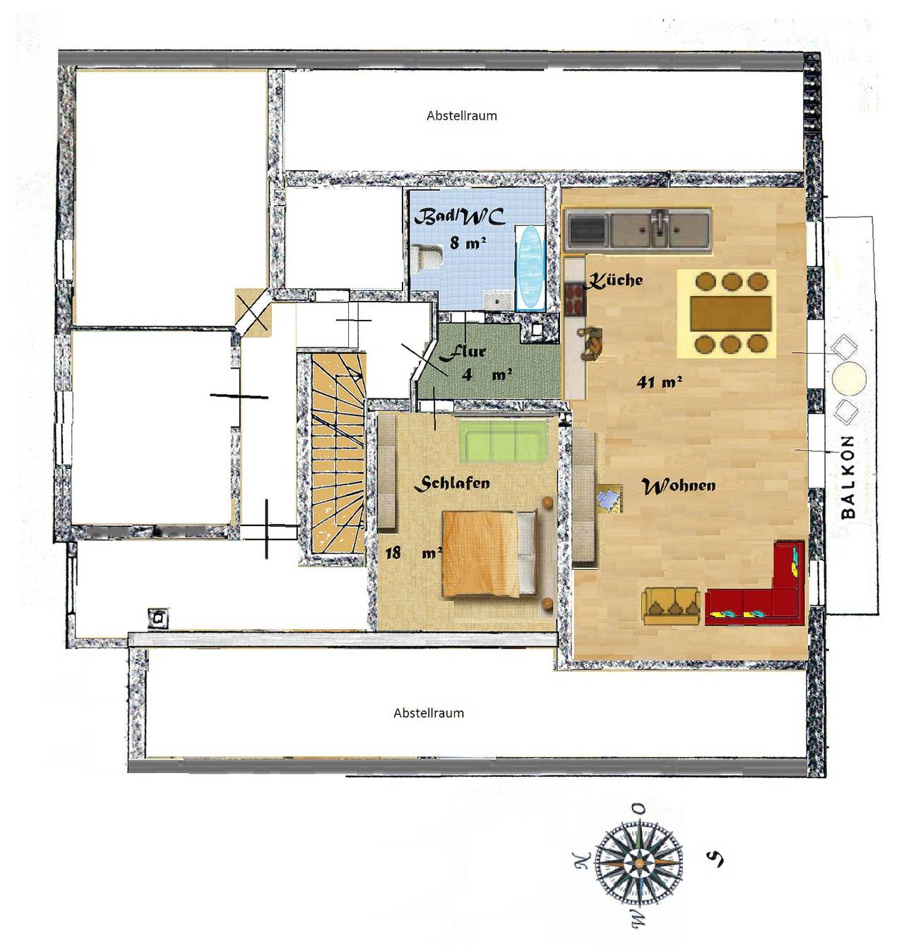 Ganze Ferienwohnung, Haus Michael - Ferienwohnung Haus Michael, 1 bis 4 Personen, 72 qm, 1 Schlafzimmer, Balkon in Schönau am Königssee, Berchtesgadener Alpen