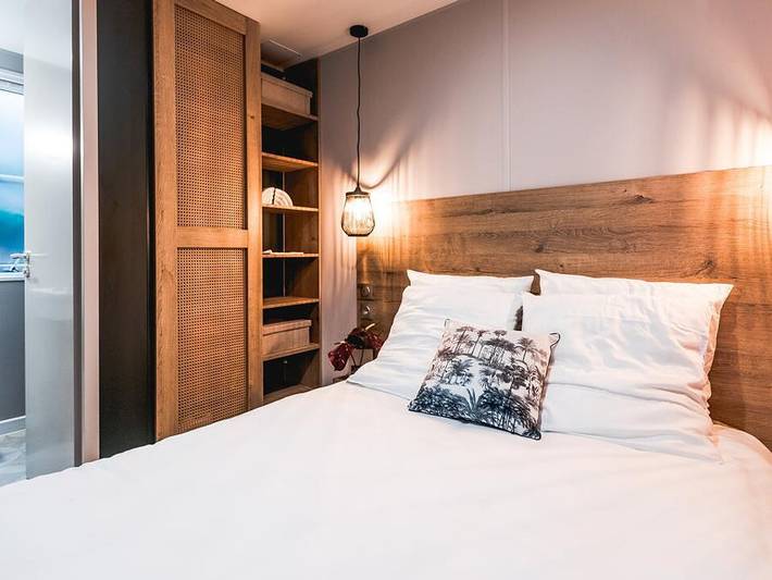 Camping Les Flots-Atlantique - Mobilheim 4 personen - Mobilheim Living - 28m² in Saint-Pierre-d'Oléron, Côte de Beauté