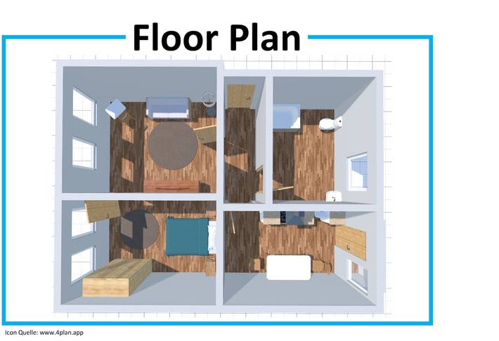Ferienwohnung für 4 Personen, mit Balkon und Balkon/Terrasse in Hannover - 2