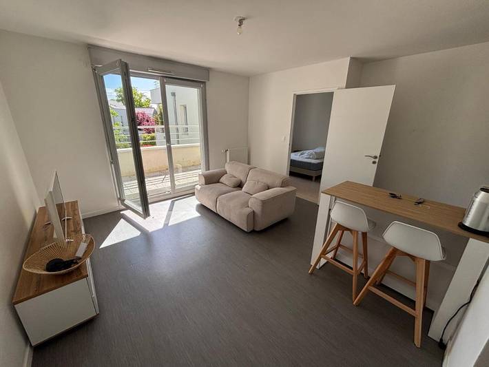 Gîte pour 2 personnes, avec balcon et vue à Sautron