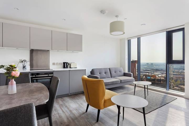 Apartamento entero, Contemporary 1Br Apartment with Amazing Views in Birmingham, Birmingham y alrededores