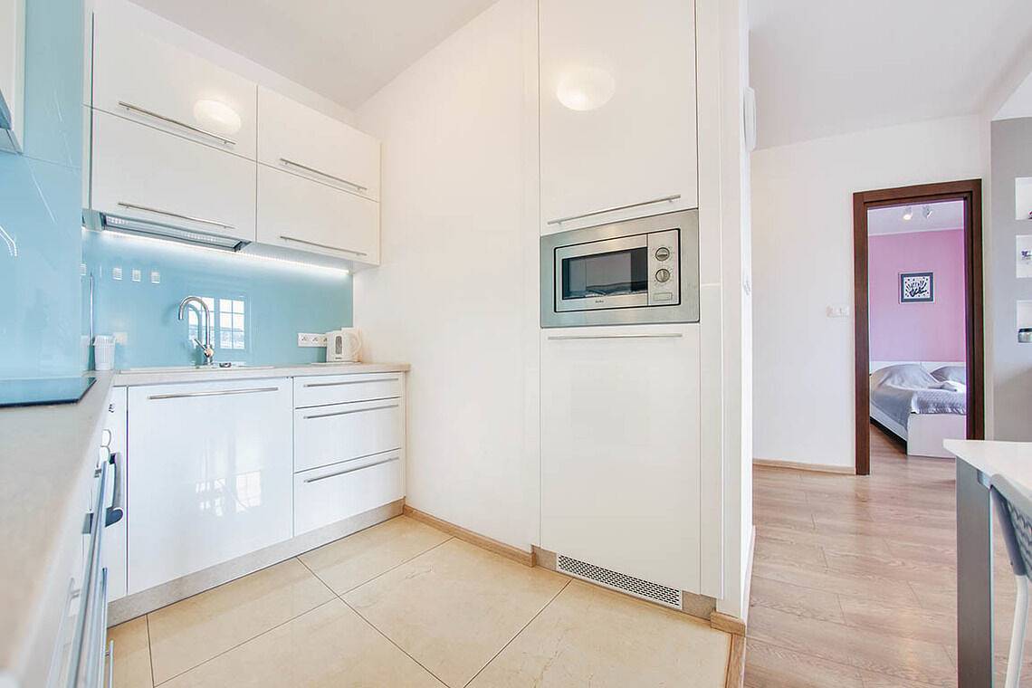 Cały apartament wypoczynkowy, Apartament wakacyjny dla 4 osób z balkon in Ustka, Morze Bałtyckie